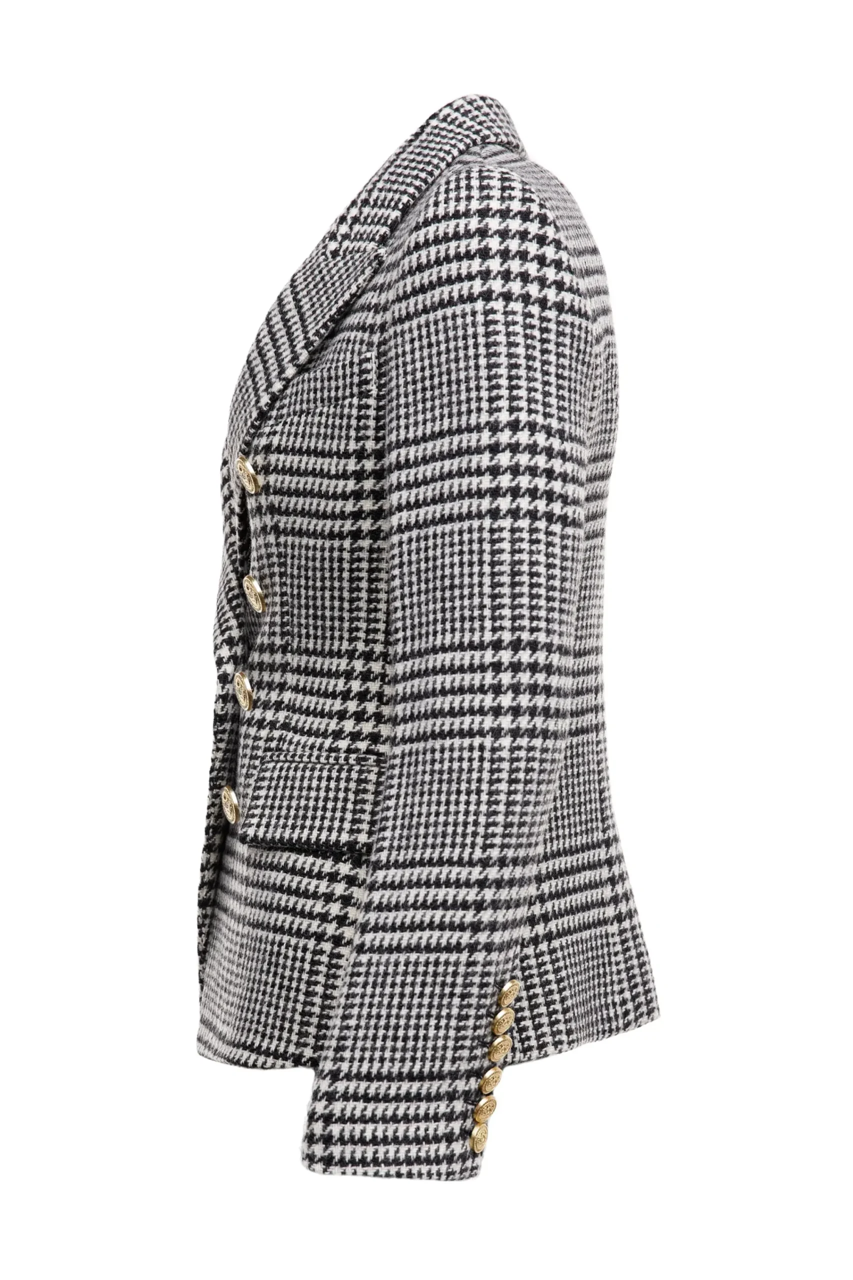 Holland Cooper Knightsbridge Blazer Large Scale Prince Of Wales Mono New