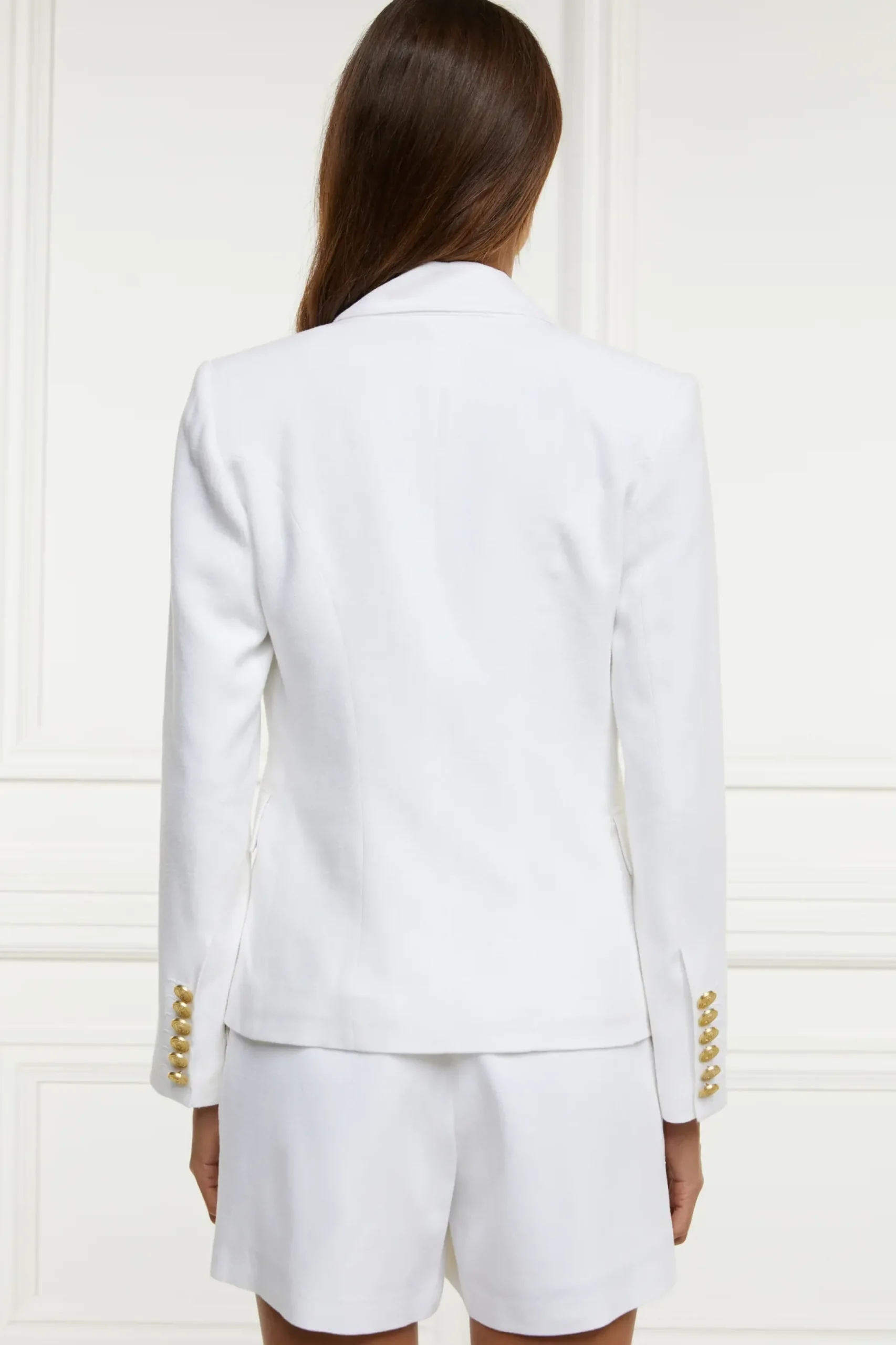 Holland Cooper Knightsbridge Blazer Oyster Linen Hot