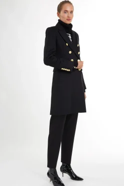 Holland Cooper Knightsbridge Coat Black New