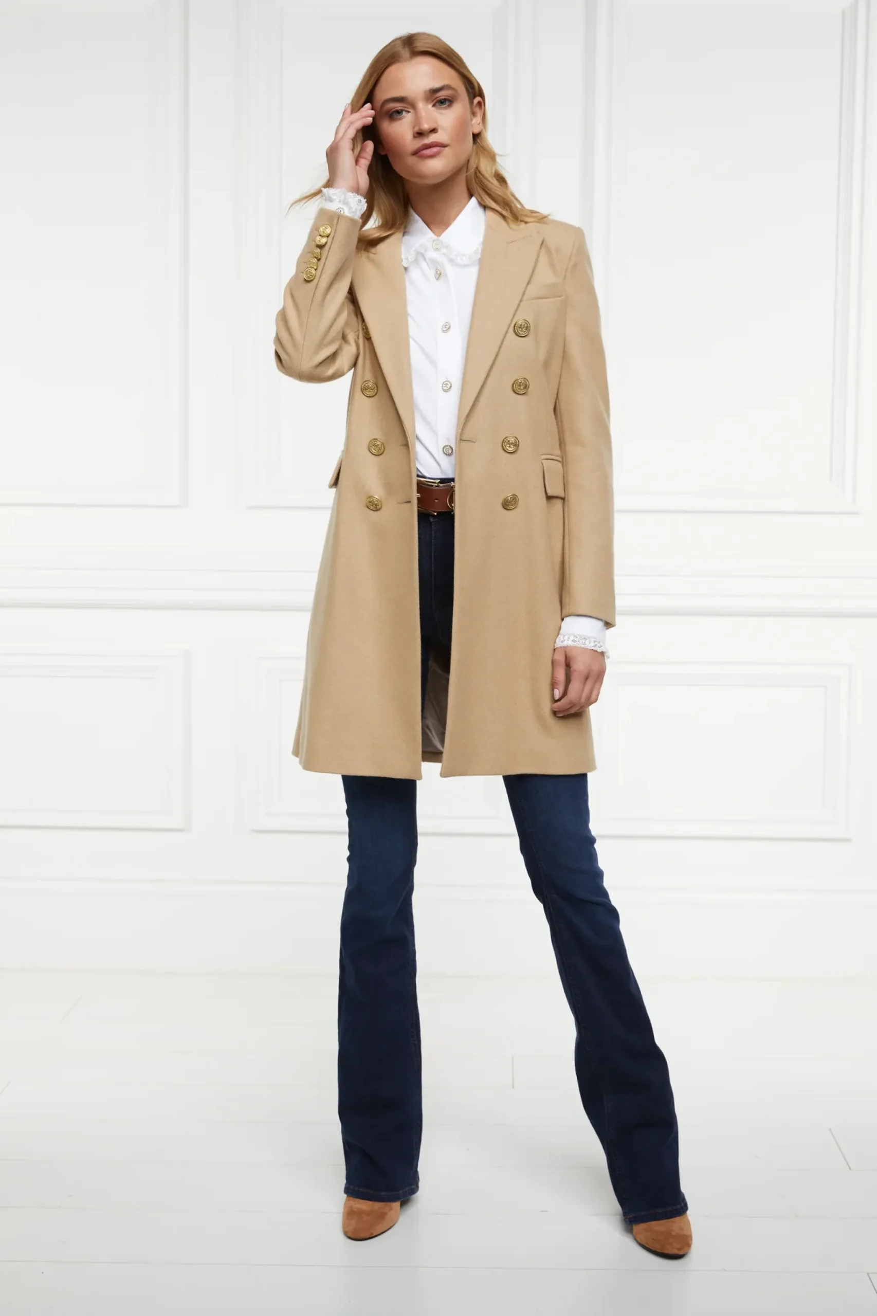 Holland Cooper Knightsbridge Coat Camel Outlet