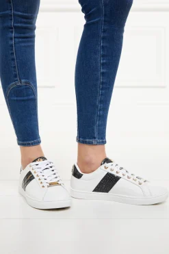 Holland Cooper Knightsbridge Court Trainer Black Croc Outlet