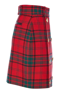 Holland Cooper Knightsbridge Skirt Red Tartan Outlet