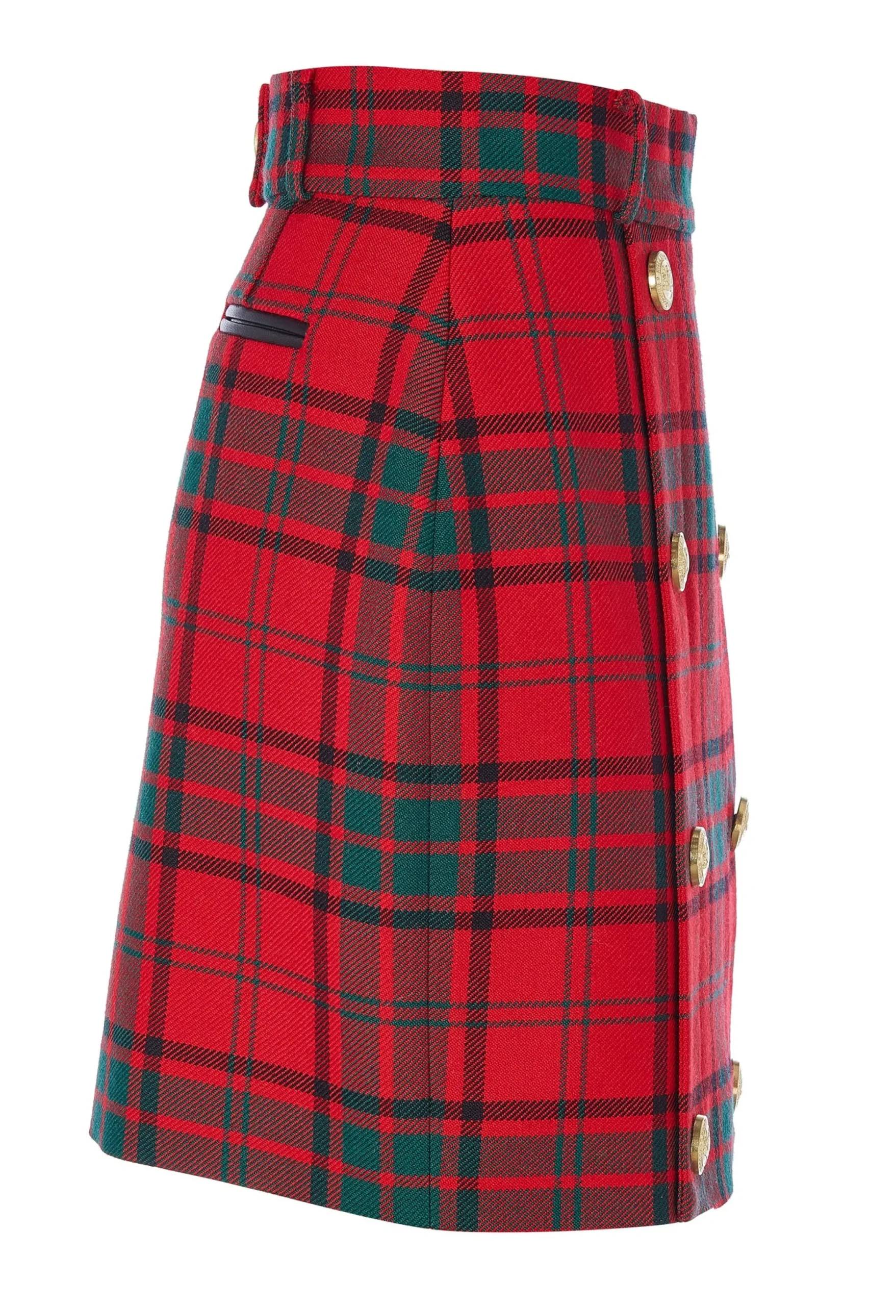 Holland Cooper Knightsbridge Skirt Red Tartan Outlet