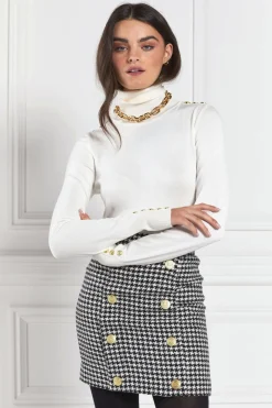 Holland Cooper Knightsbridge Skirt Houndstooth