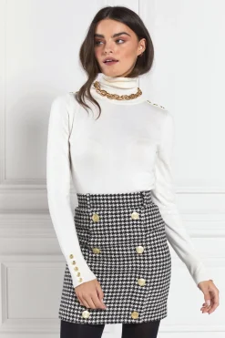Holland Cooper Knightsbridge Skirt Houndstooth
