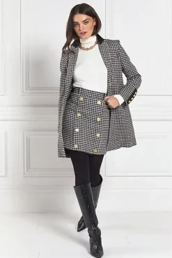 Holland Cooper Knightsbridge Skirt Houndstooth