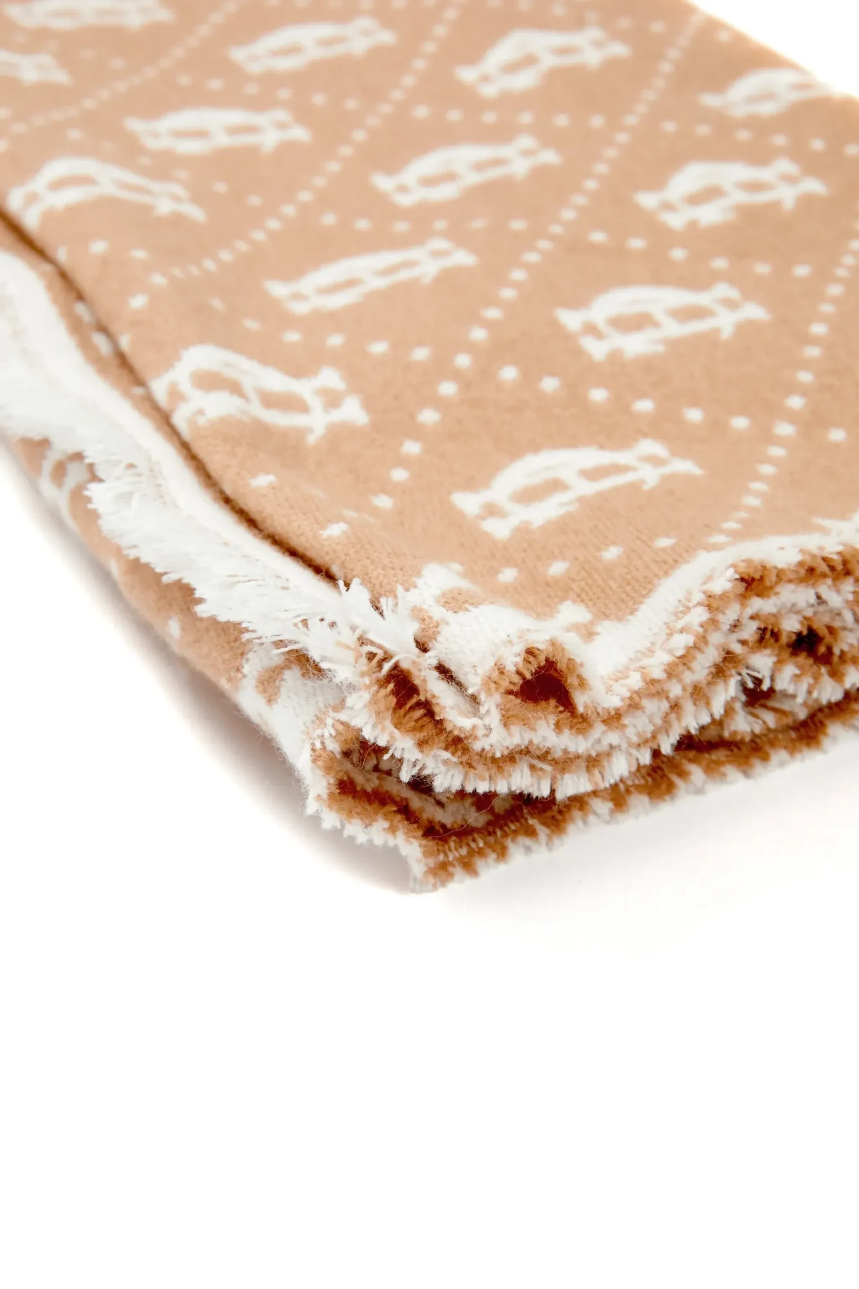 Holland Cooper Lightweight Monogram Scarf Camel Cream Best