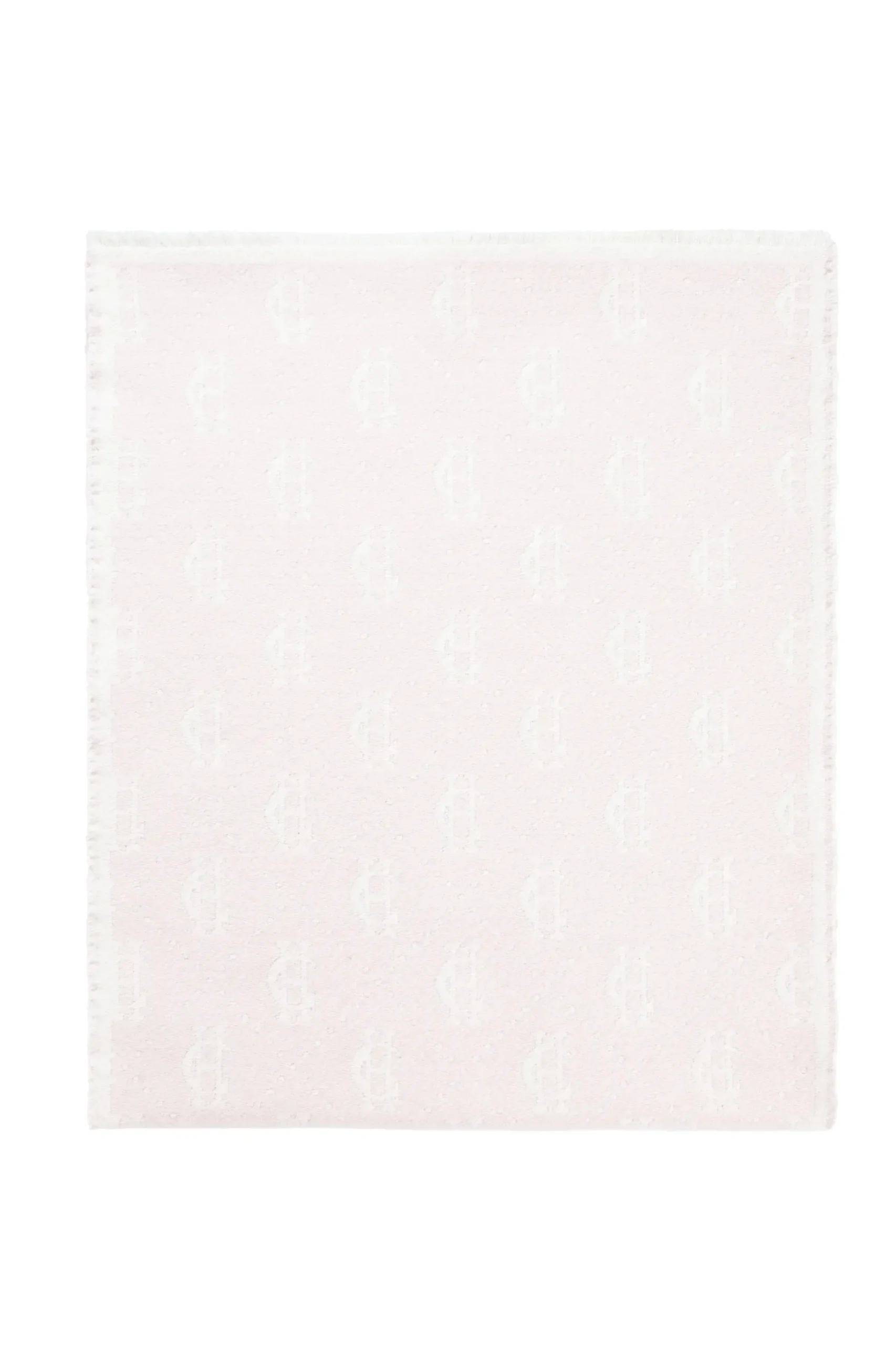 Holland Cooper Lightweight Monogram Scarf Cream Soft Pink New