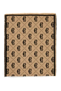 Holland Cooper Lightweight Monogram Scarf Tan Black Online