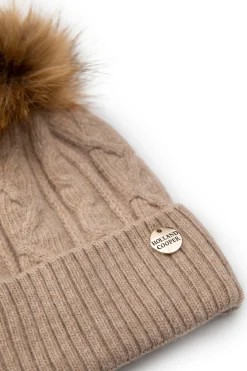 Holland Cooper Little Bobble Hat Camel Discount
