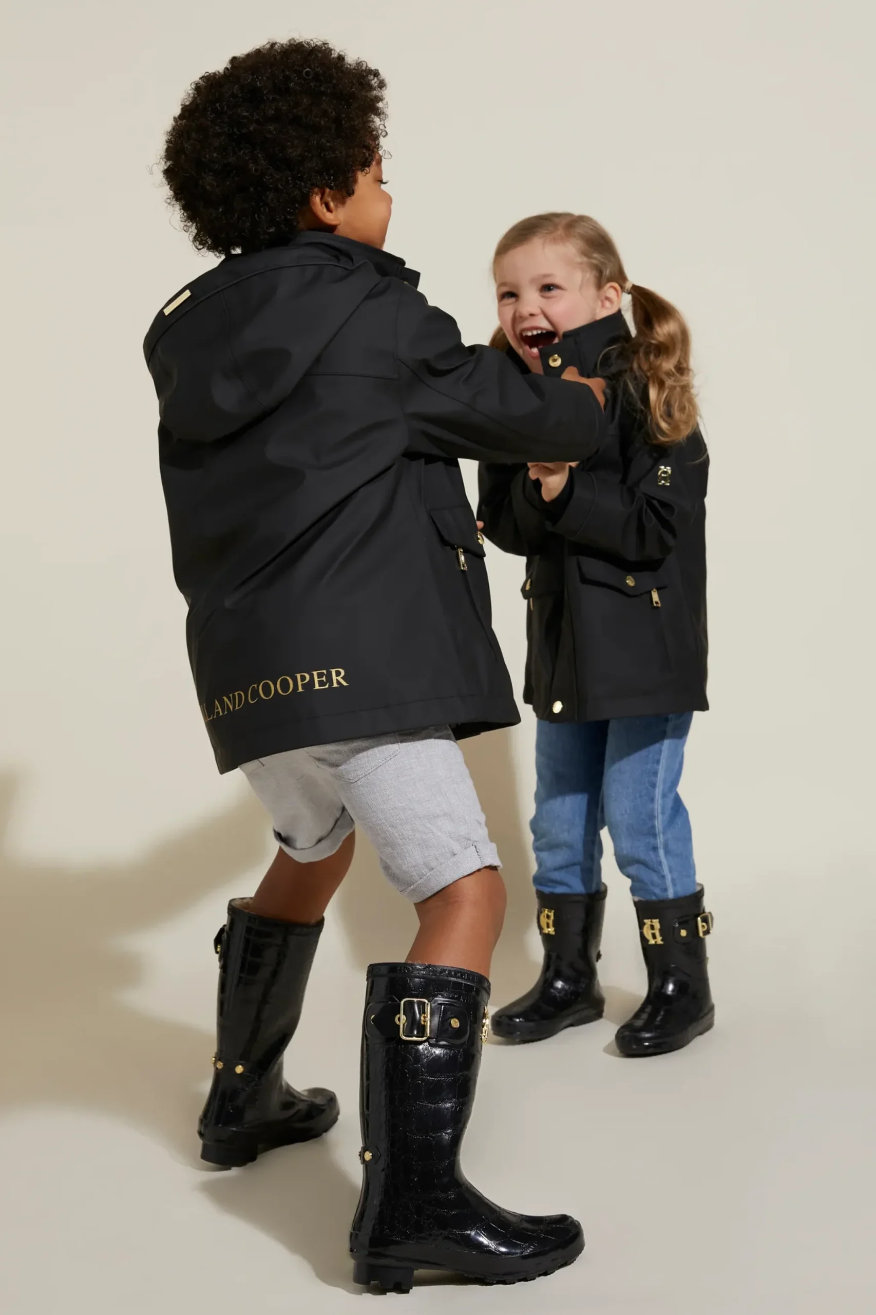 Holland Cooper Little Wellie - Junior Liquorice Outlet