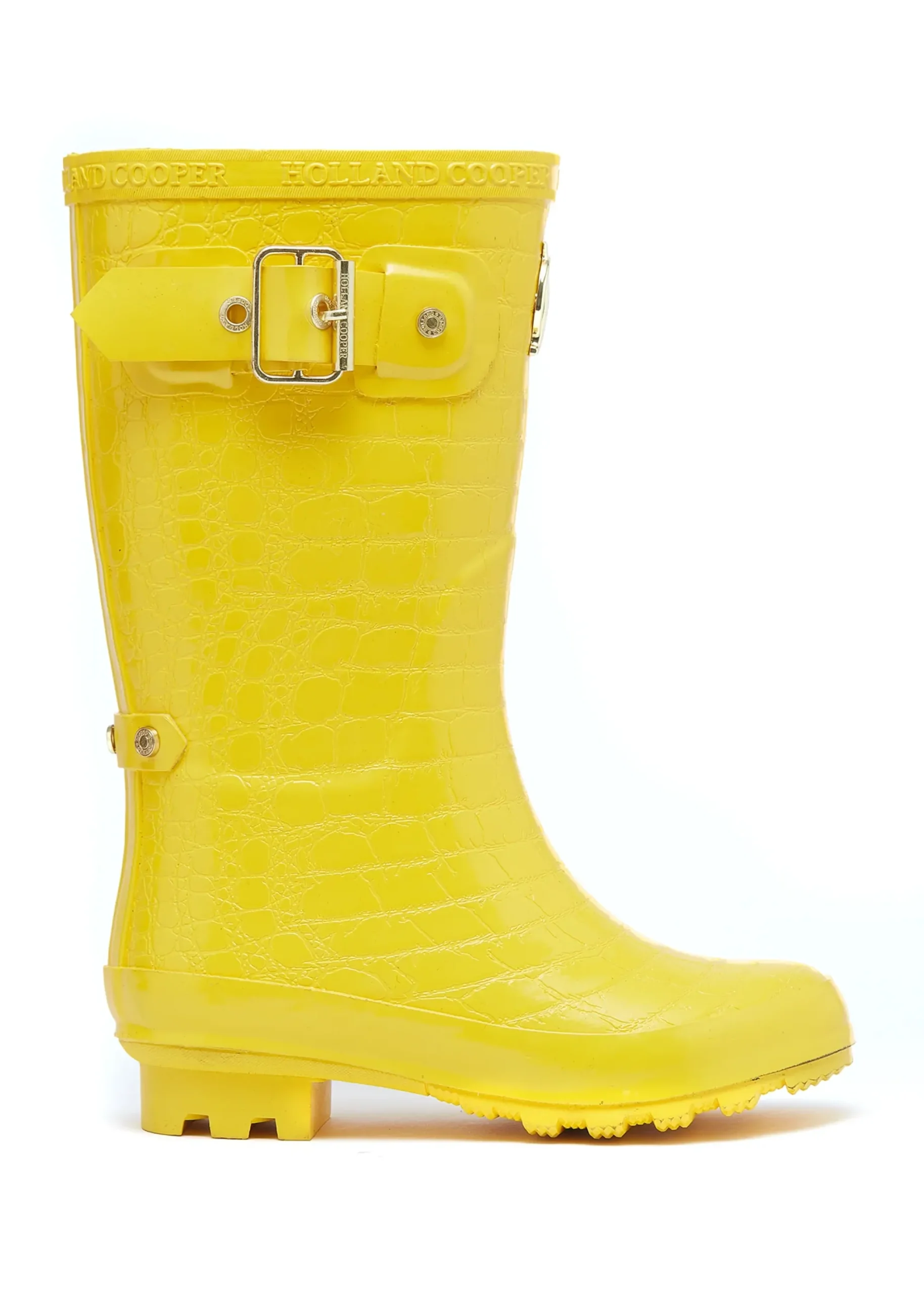 Holland Cooper Little Wellie - Junior Quack Yellow Clearance