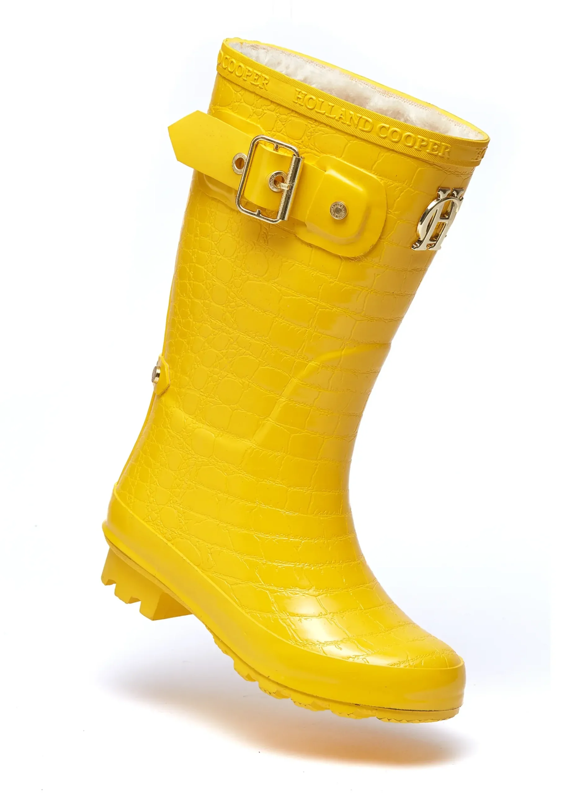 Holland Cooper Little Wellie - Junior Quack Yellow Clearance