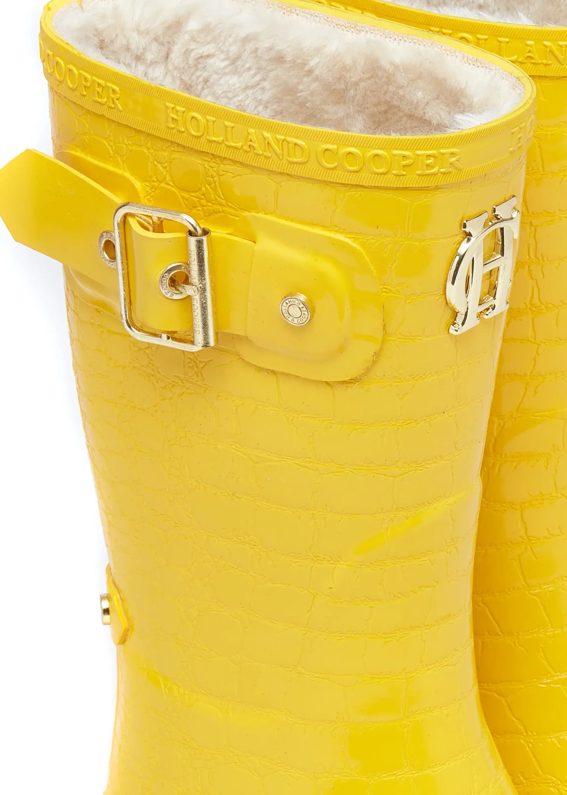 Holland Cooper Little Wellie - Junior Quack Yellow Clearance