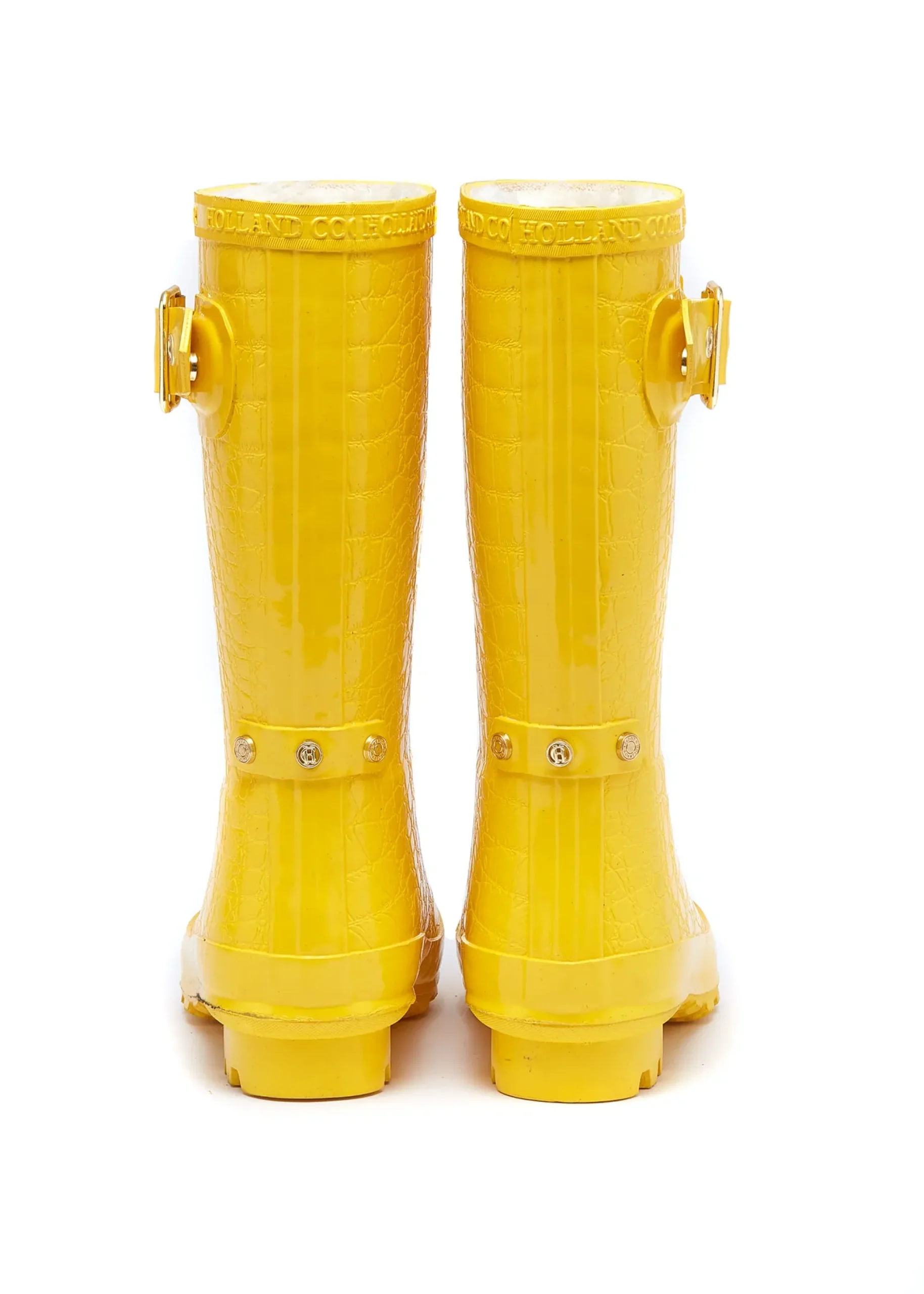 Holland Cooper Little Wellie - Junior Quack Yellow Clearance
