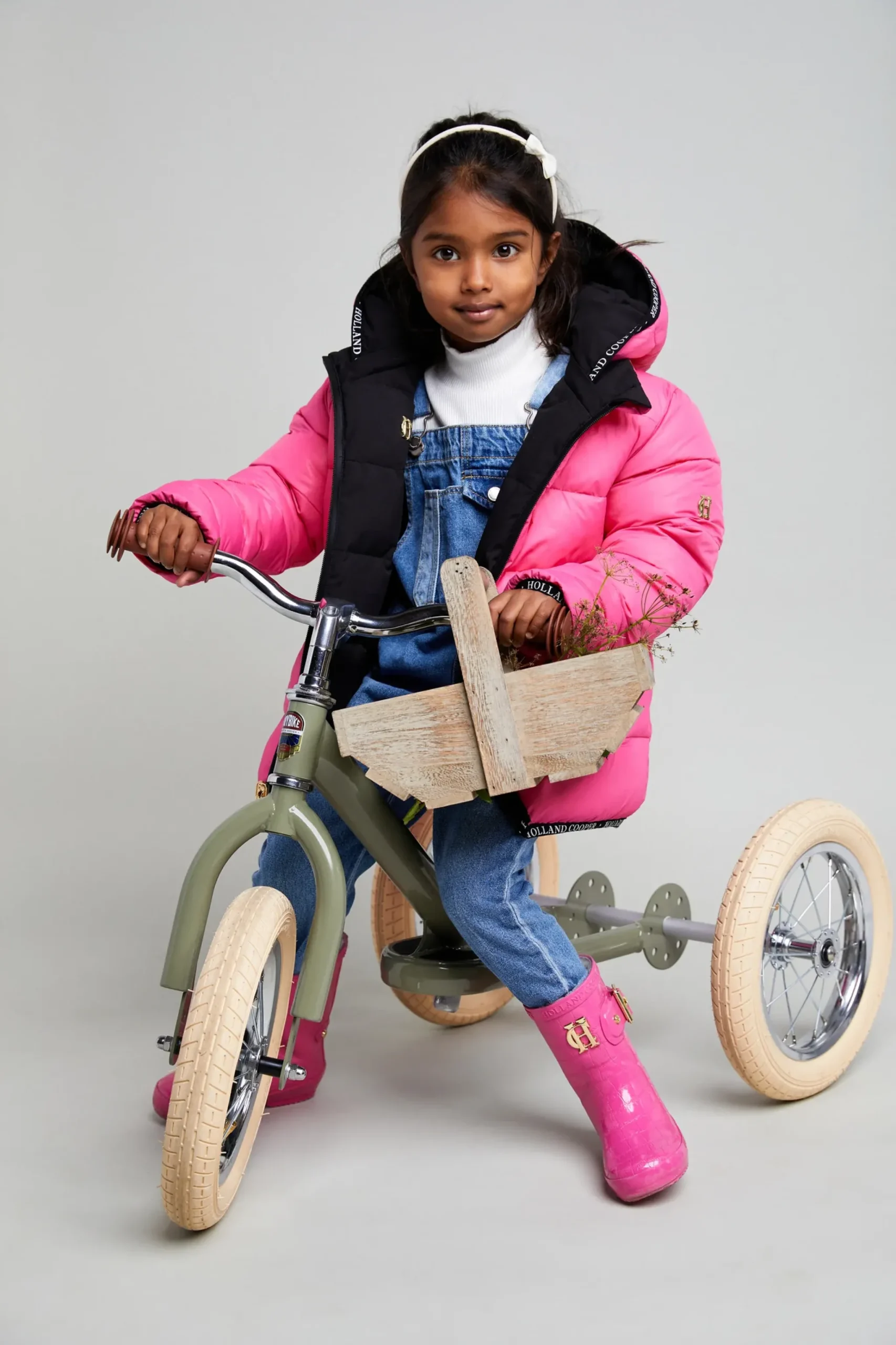 Holland Cooper Little Wellie - Junior Lollipop Pink Outlet