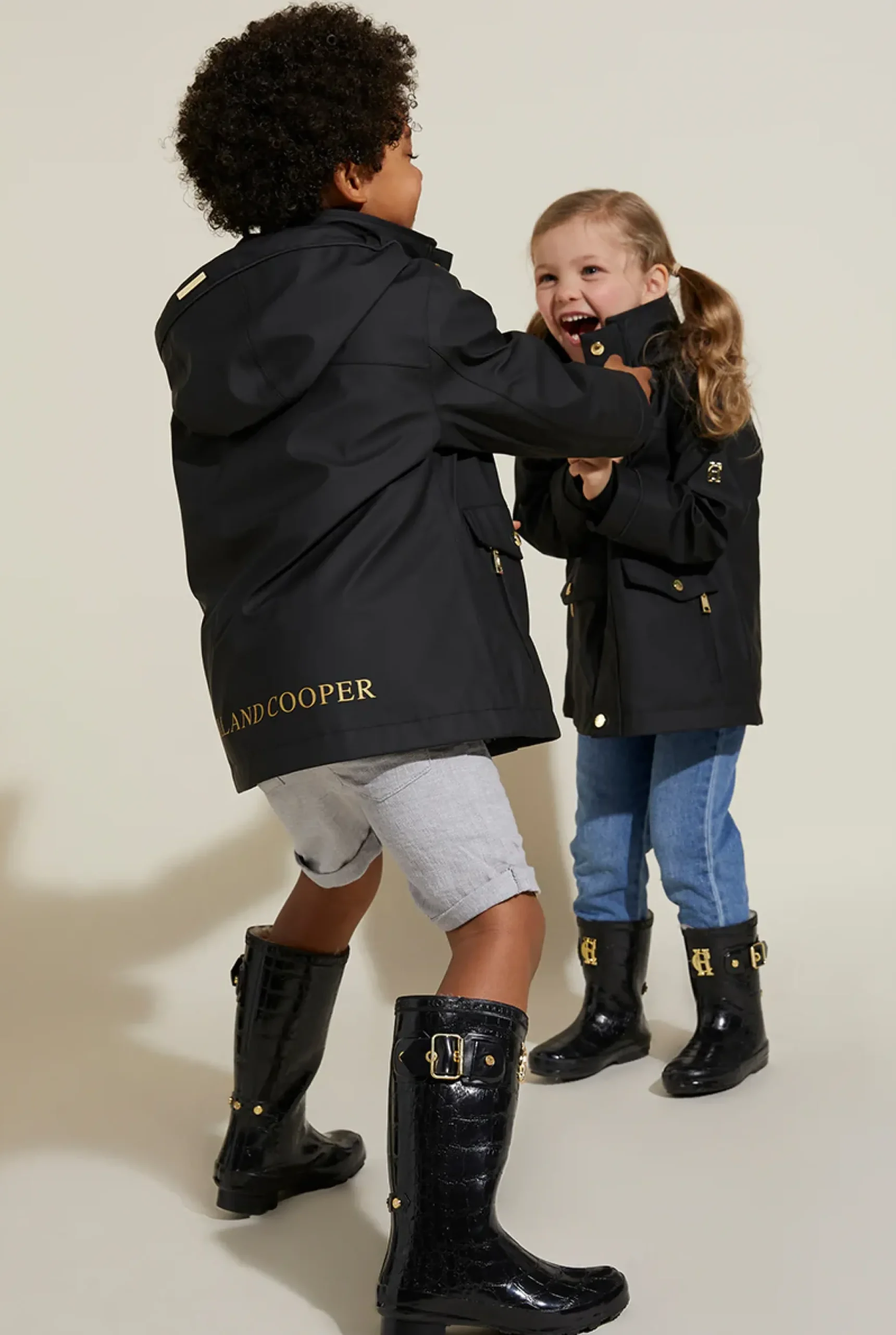 Holland Cooper Little Wellie - Toddler Liquorice Hot
