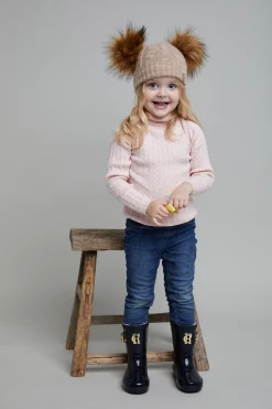 Holland Cooper Little Wellie - Toddler Midnight Feast Navy Croc Clearance