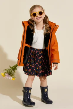 Holland Cooper Little Wellie - Toddler Midnight Feast Navy Croc Clearance