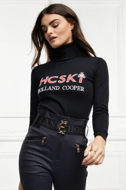 Holland Cooper Logo Ski Knit Black Best