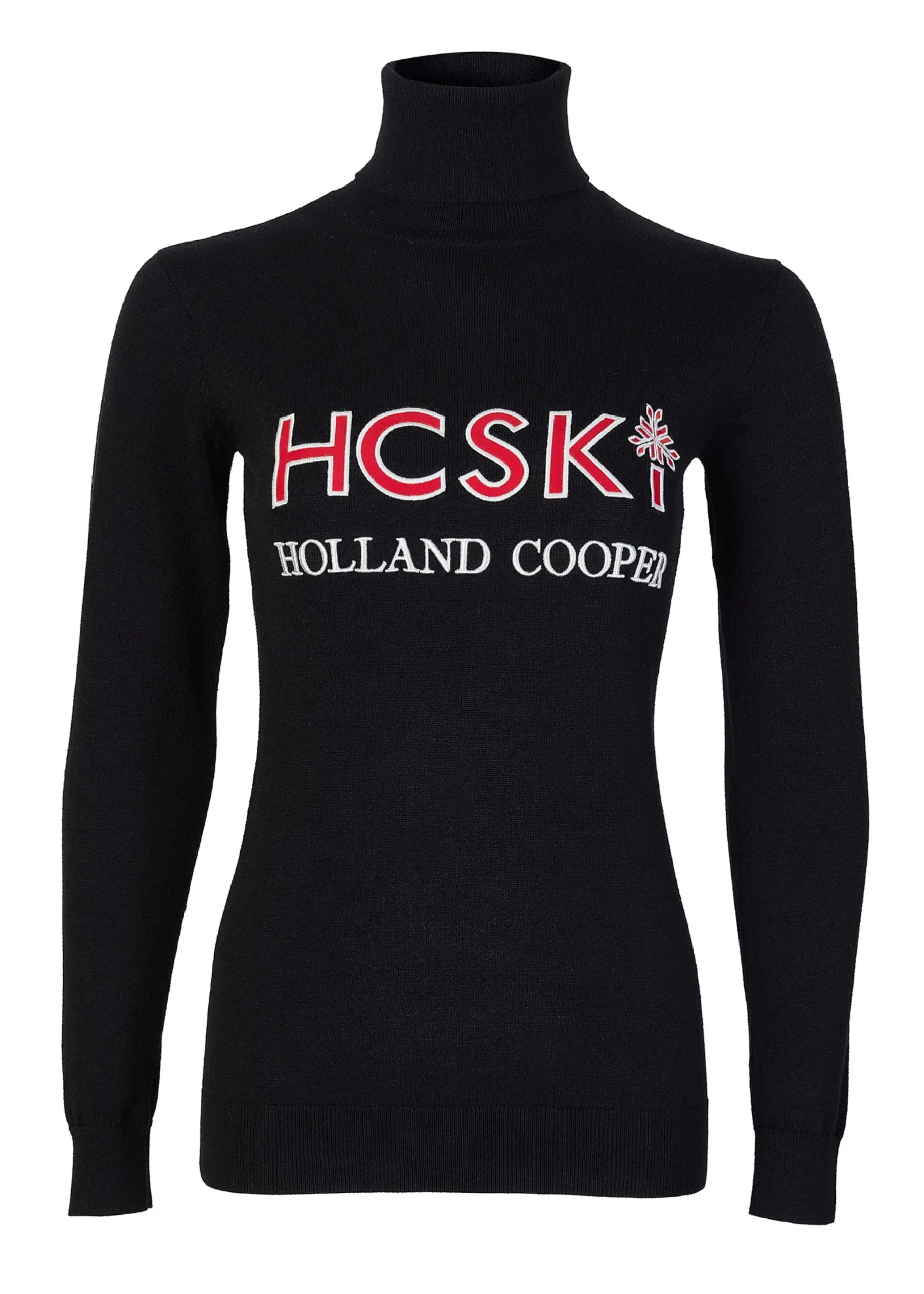 Holland Cooper Logo Ski Knit Black Best