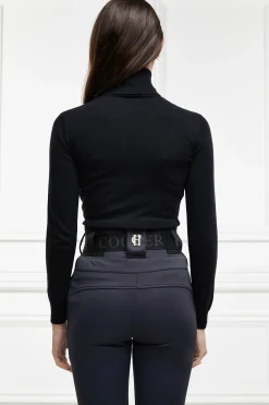 Holland Cooper Logo Ski Knit Black Best
