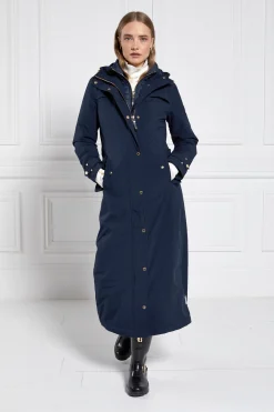 Holland Cooper Longline Training Coat Ink Navy Outlet