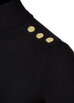 Holland Cooper Long Sleeve Bodysuit Black New