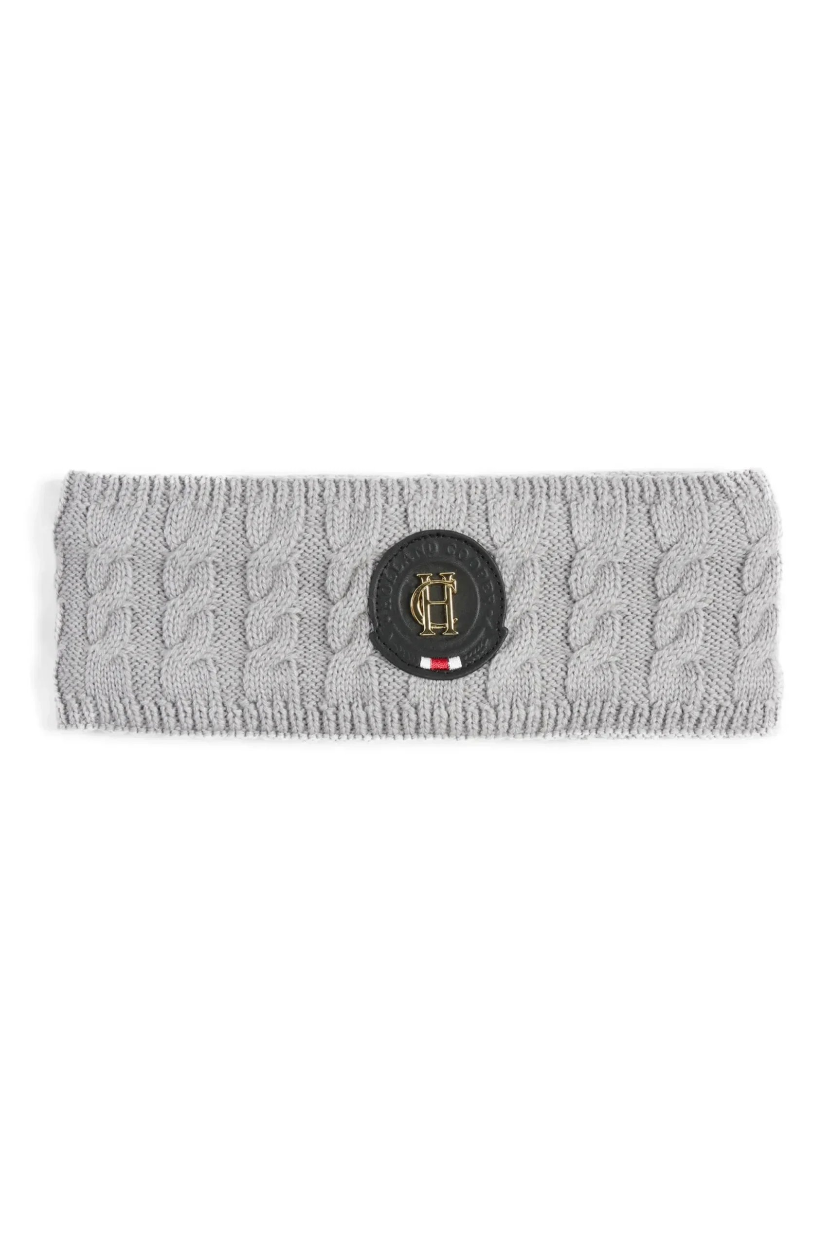 Holland Cooper Luxe Cable Knit Headband Grey Marl Online