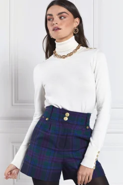 Holland Cooper Luxe Tailored Short Heather Tartan Online
