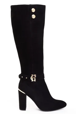 Holland Cooper Marlborough Knee Boot Black Best
