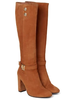 Holland Cooper Marlborough Knee Boot Tan Hot