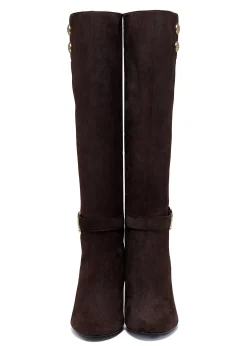 Holland Cooper Marlborough Knee Boot Chocolate Outlet