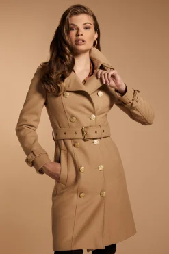 Holland Cooper Marlborough Trench Coat Camel Clearance