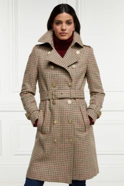 Holland Cooper Marlborough Trench Coat Charlton Tweed Discount