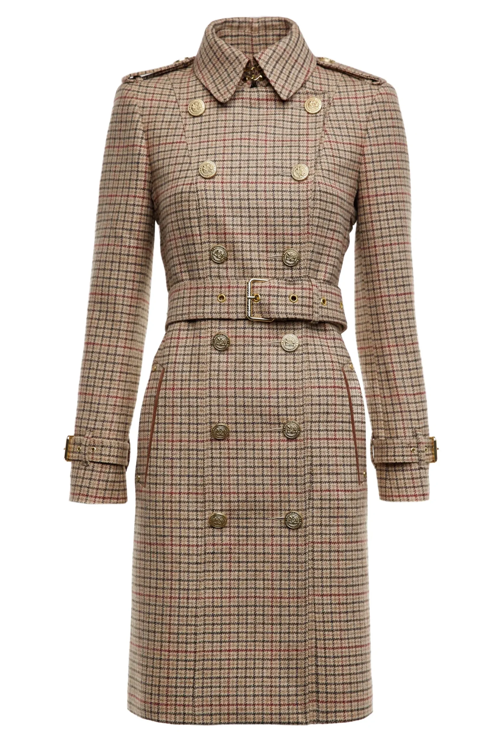 Holland Cooper Marlborough Trench Coat Charlton Tweed Discount