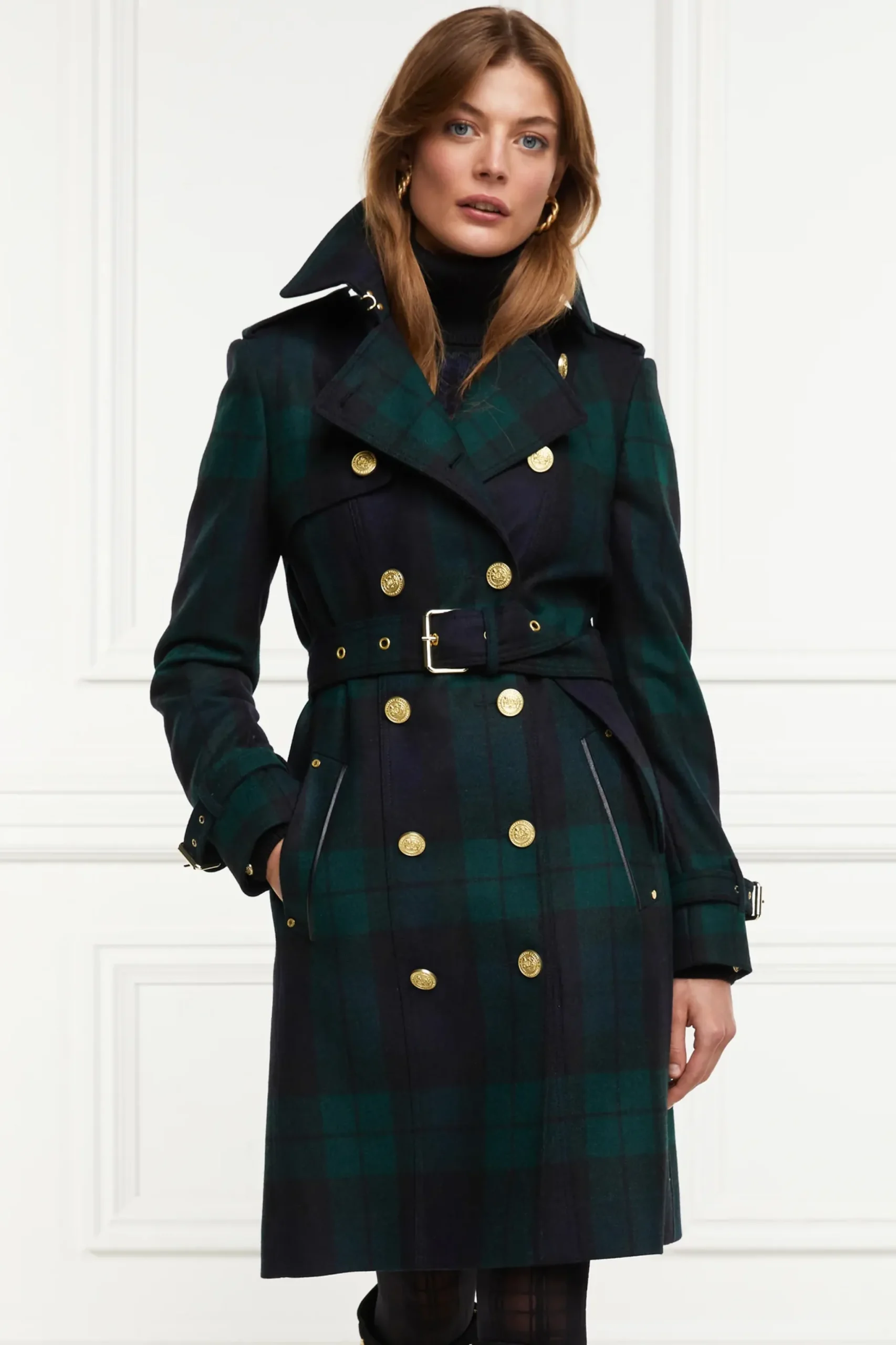 Holland Cooper Marlborough Trench Coat Blackwatch New