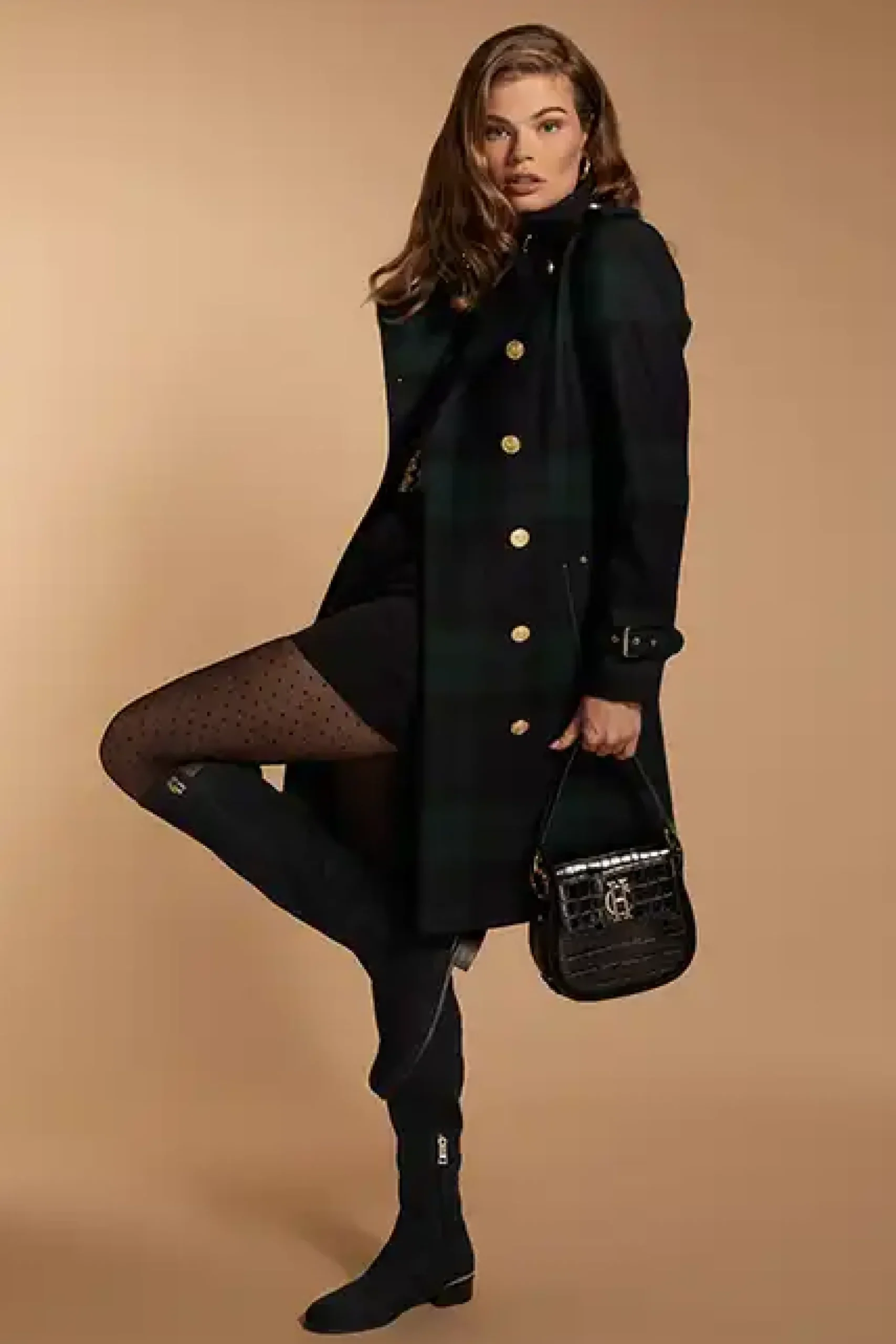 Holland Cooper Marlborough Trench Coat Blackwatch New