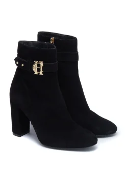 Holland Cooper Mayfair Suede Ankle Boot Black Outlet