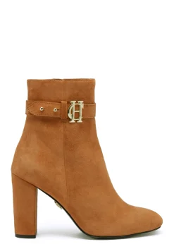 Holland Cooper Mayfair Suede Ankle Boot Tan