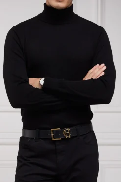 Holland Cooper Men's Classic Belt Black New