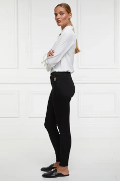 Holland Cooper Mid-Rise Jodhpur Jean Black Discount