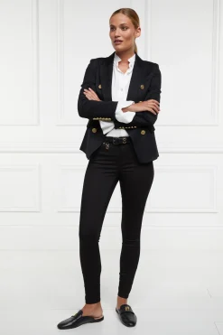 Holland Cooper Mid-Rise Jodhpur Jean Black Discount