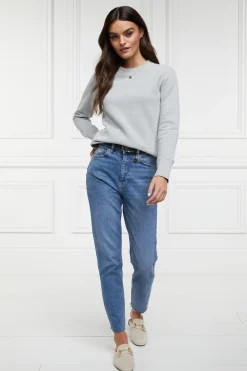 Holland Cooper Monogram Crew Neck Sweat Grit Marl Sale