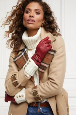 Holland Cooper Monogram Leather Gloves Mulberry Hot