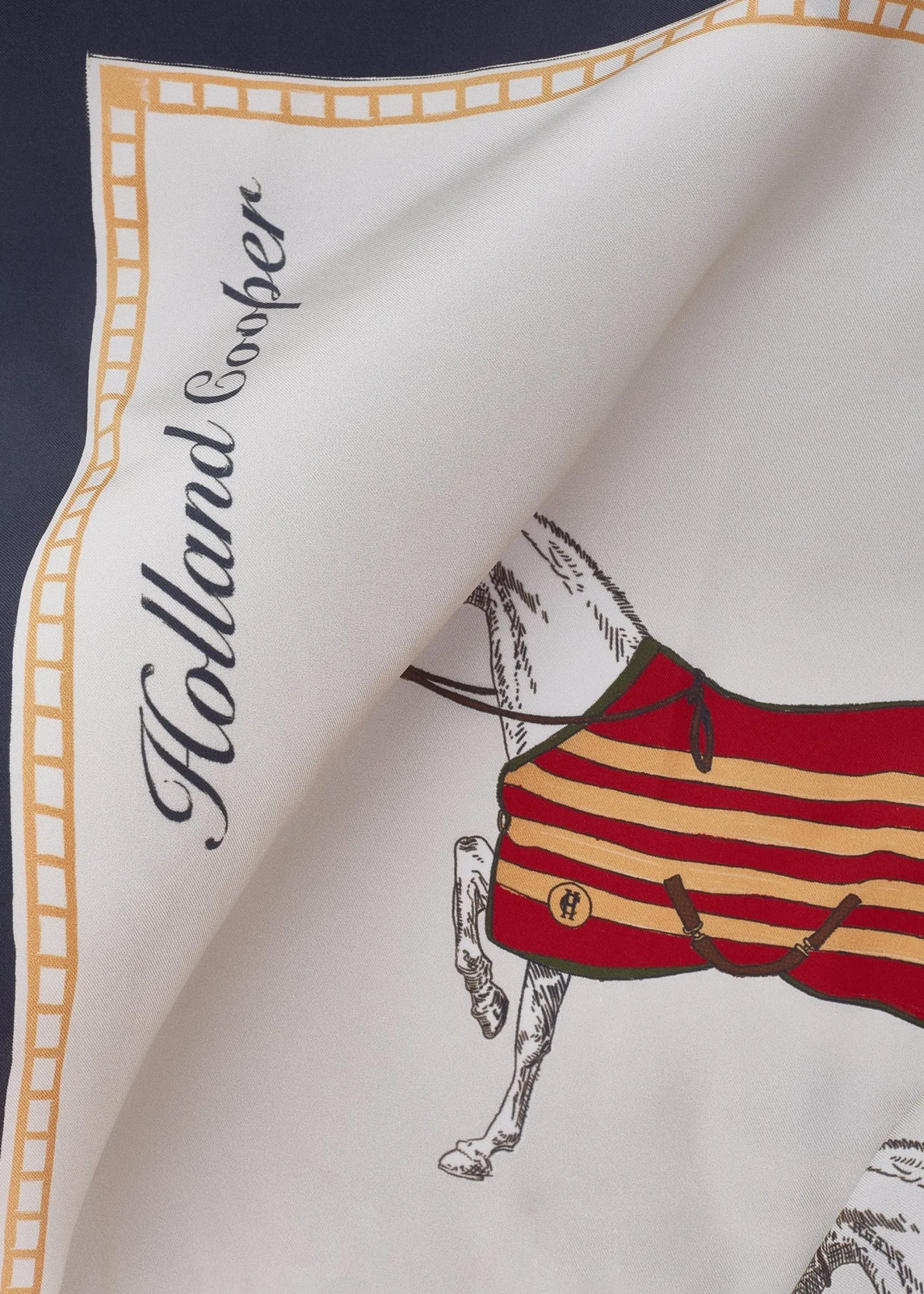 Holland Cooper Silk Scarf Nine Horse Clearance