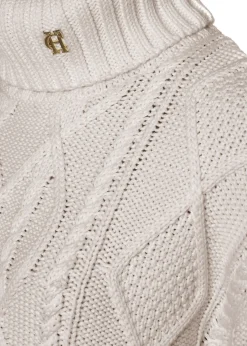 Holland Cooper Noveli Cable Knit Taupe Outlet