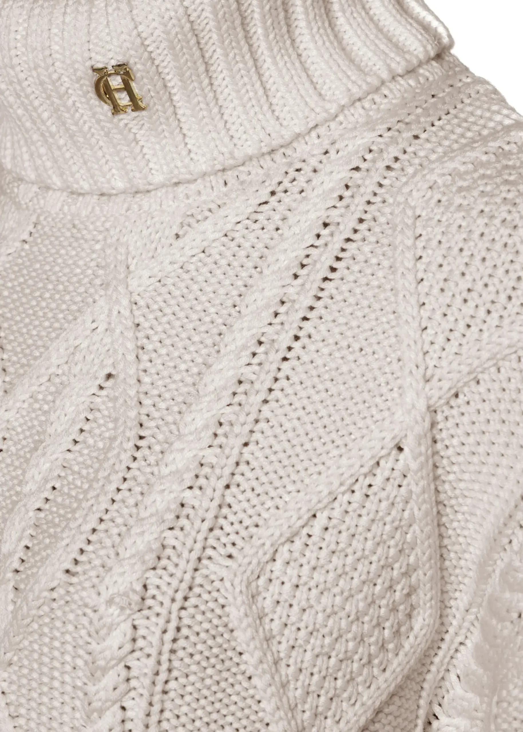 Holland Cooper Noveli Cable Knit Taupe Outlet