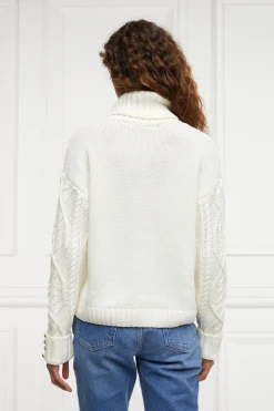 Holland Cooper Noveli Cable Knit Oyster Online