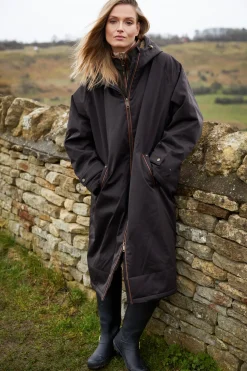 Holland Cooper One-Size Waterproof Coat Chocolate Sale
